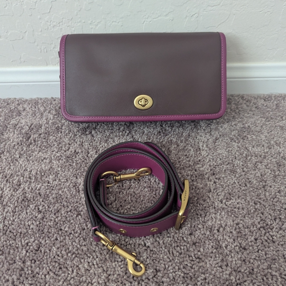 Coach Dinky in Teak Colorblock